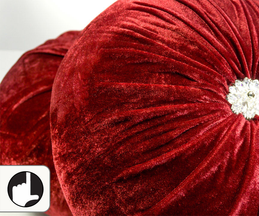 DIY Cushion - Round Pleated Pillow 