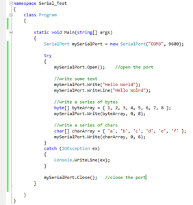 Serial Port Programming With .NET : 6 Steps - Instructables