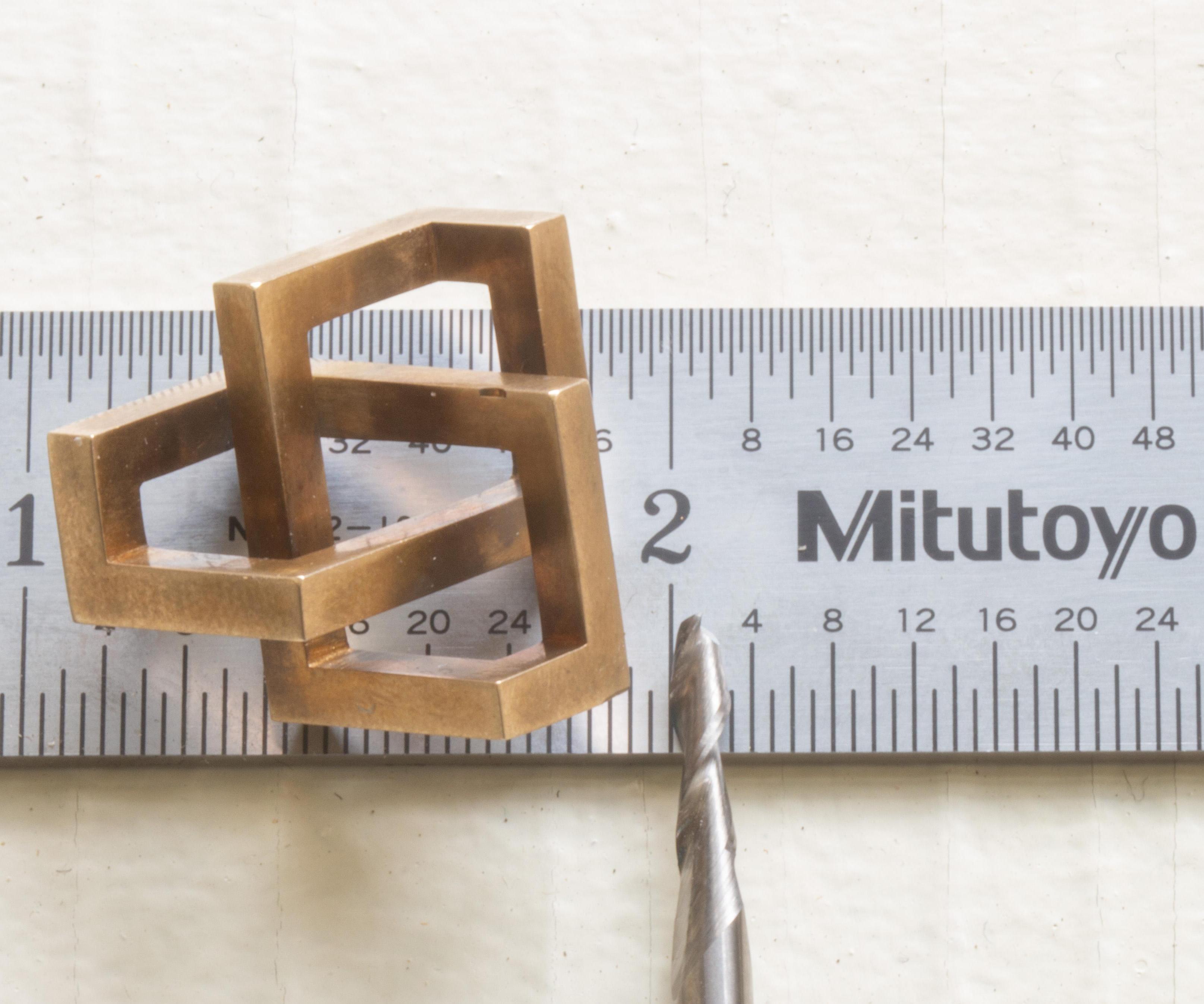 Micro Brass Trefoil Knot Using Knee Mill