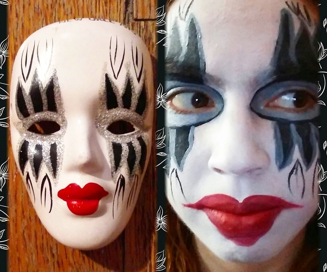 New Orleans Porcelain Mask Face Paint