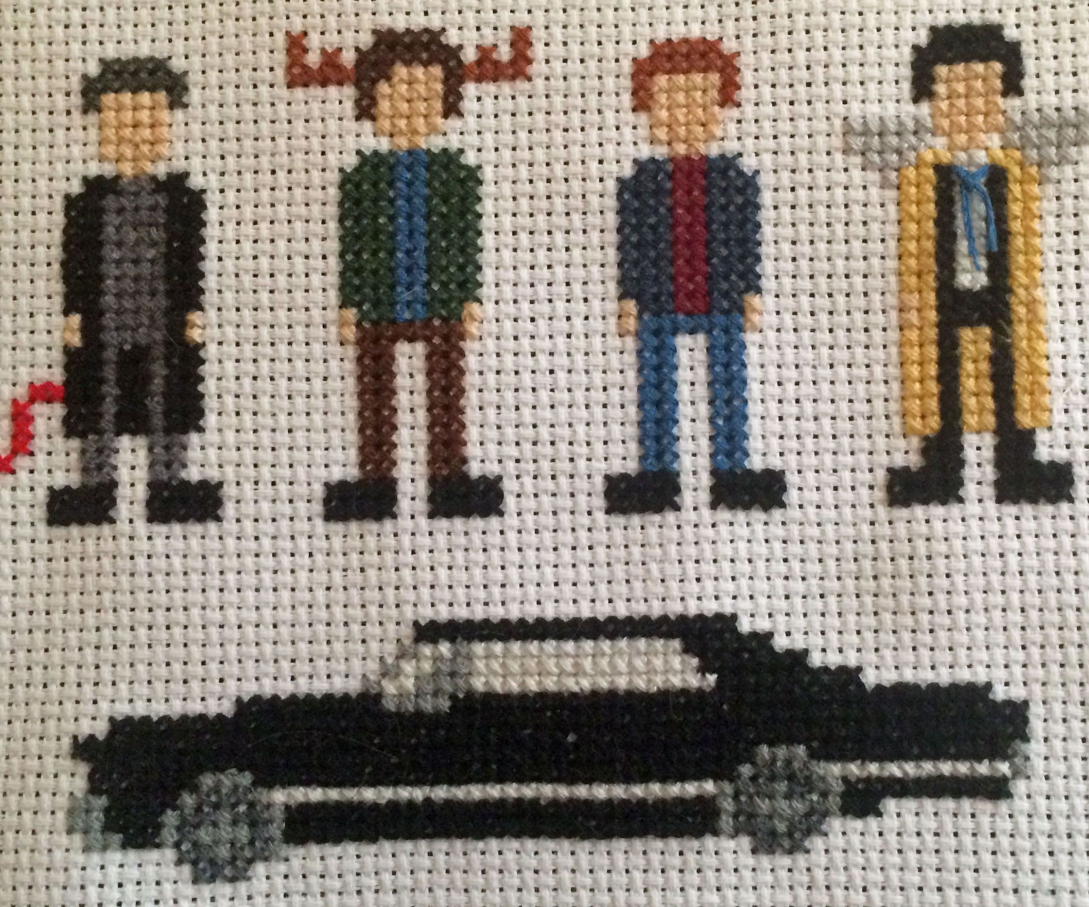 Supernatural Cross Stitch: Team Free Will (+ Crowley) 