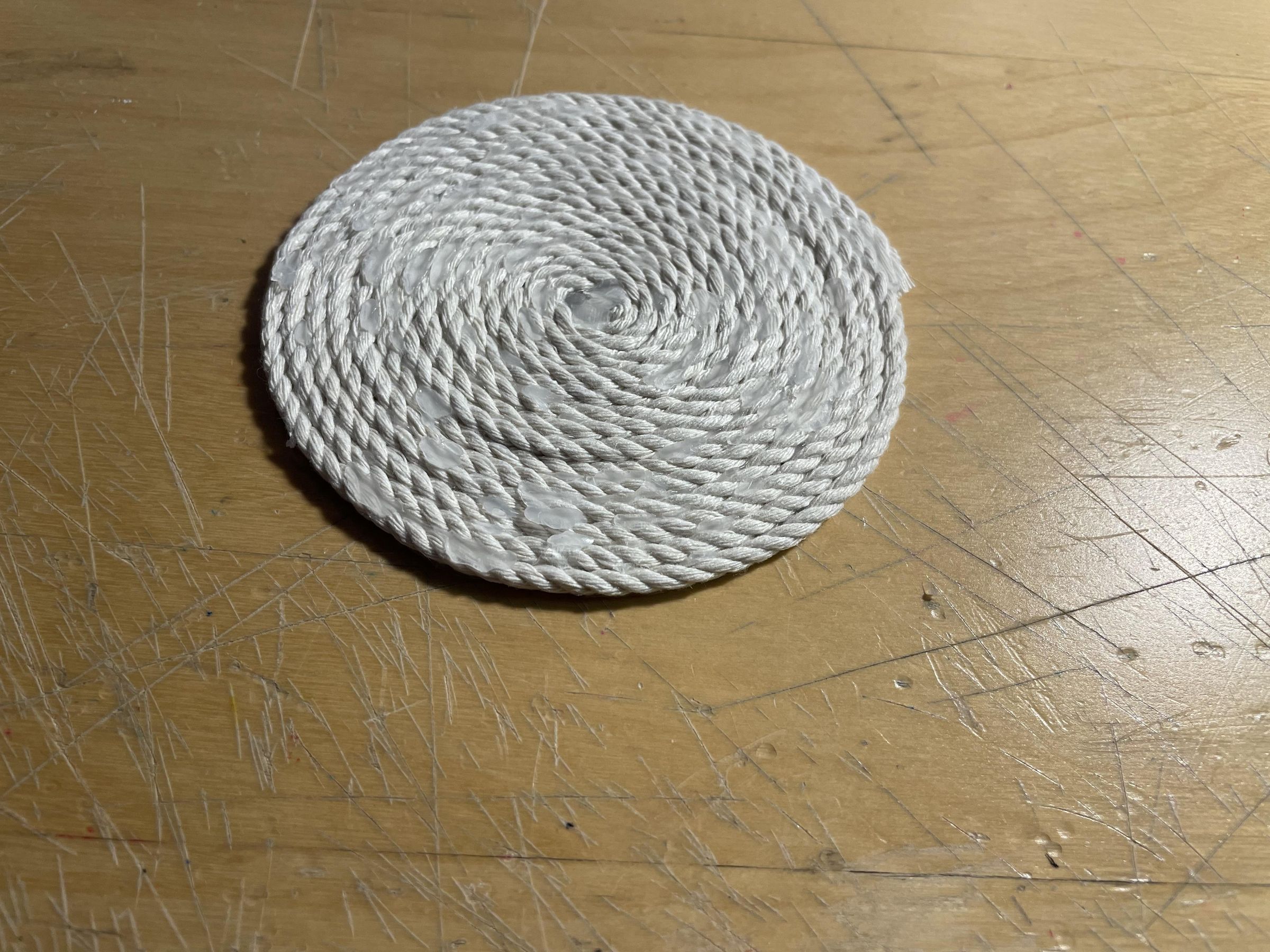Easy DIY String Coaster!