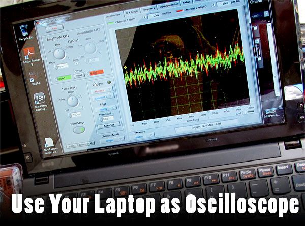 Use Your Laptop As Oscilloscope