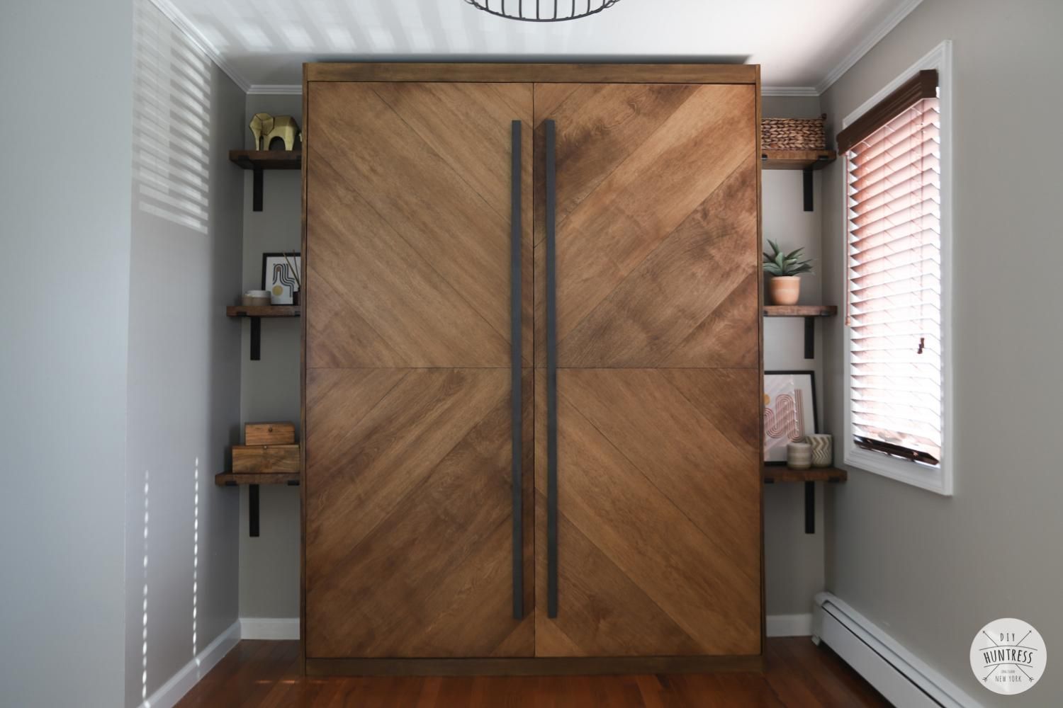 thumbnail image 2 of DIY Murphy Bed Plans - 5-Panel Door Full Wall Bed Design With Pre-Made Interior Panel 2 of 9
