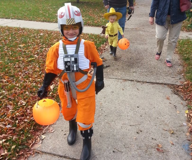 X-Wing Pilot (Red V) Kid's Costume
