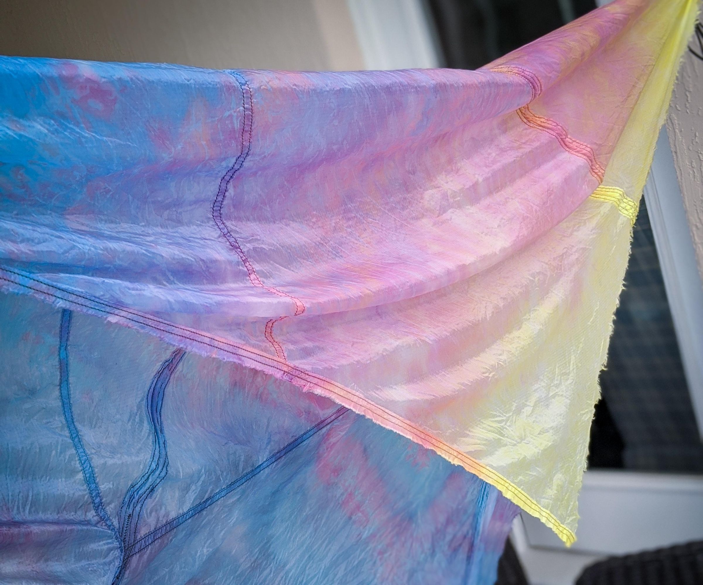 How to Dye a Parachute for Photography and Play Silks