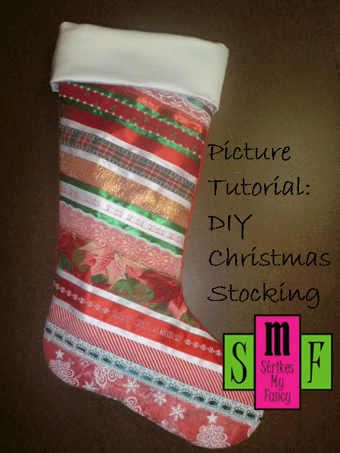 Picture Tutorial:  DIY Christmas Stocking