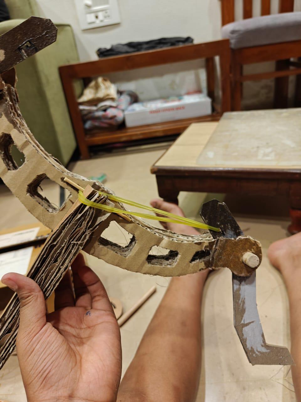 Adding the Catapult System (Elastic Band)