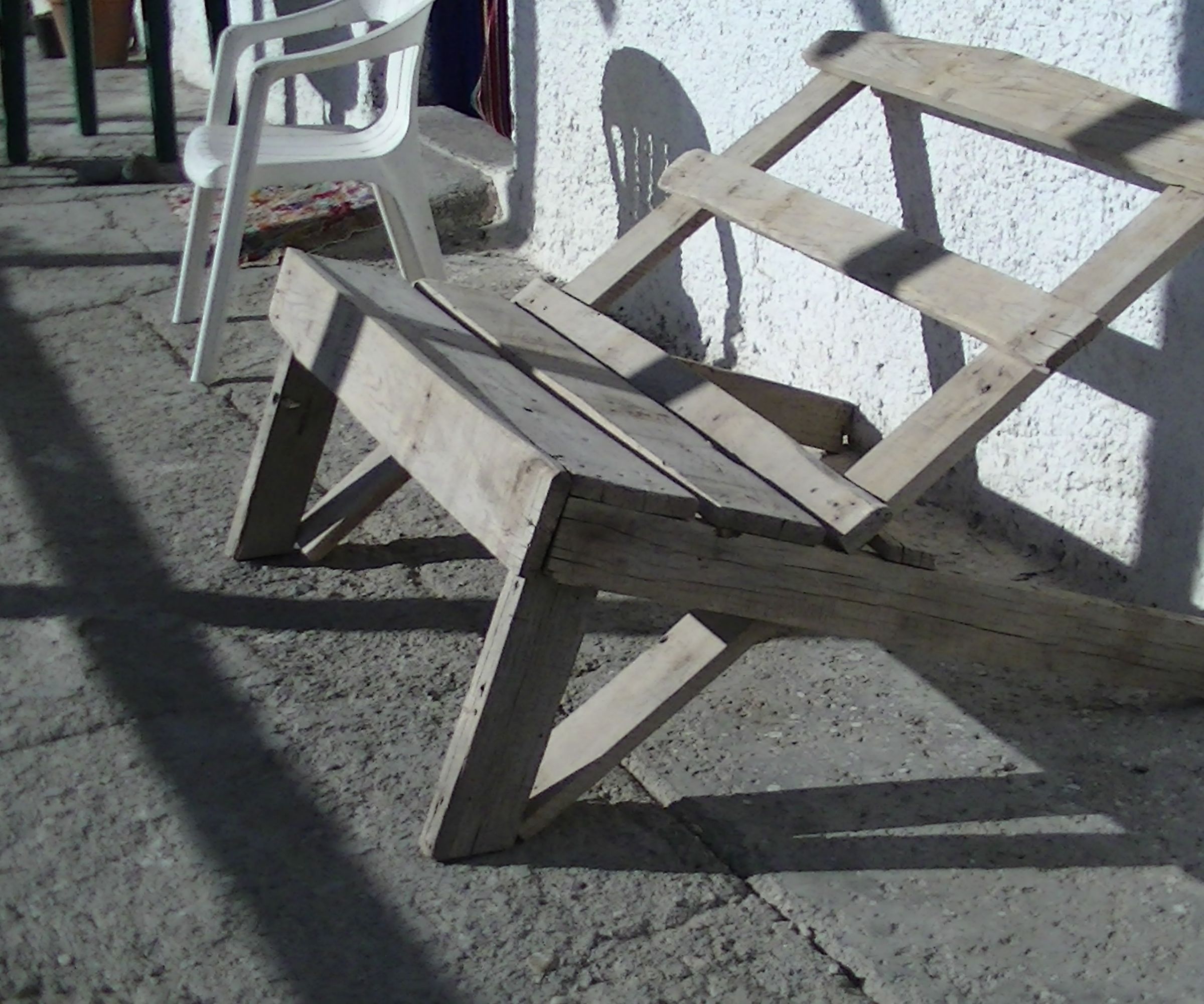 Salvaged wood, Garden Lazy lounger