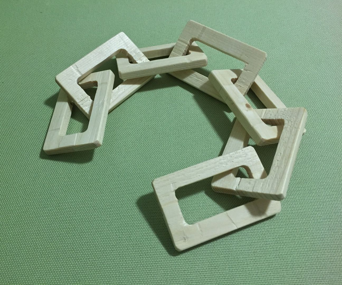 Wooden Link Chain From a Solid 2x4