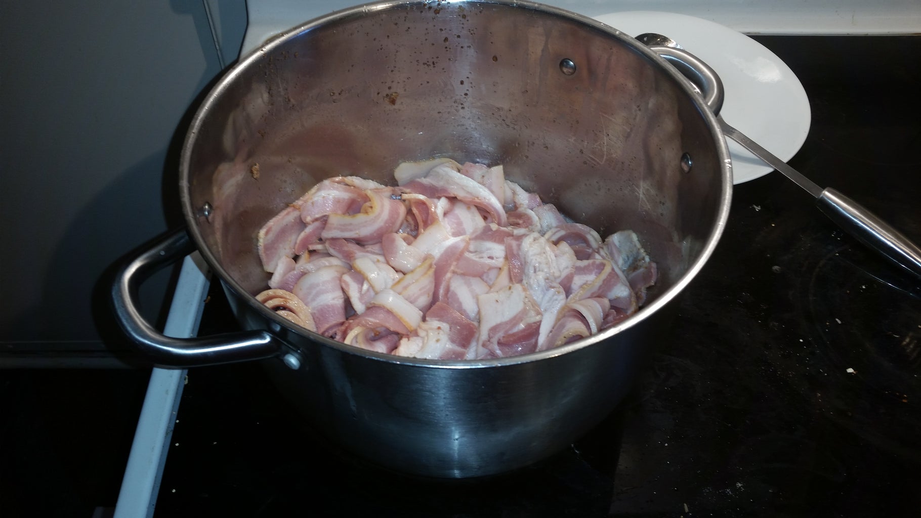 how to cook bacon in a pot