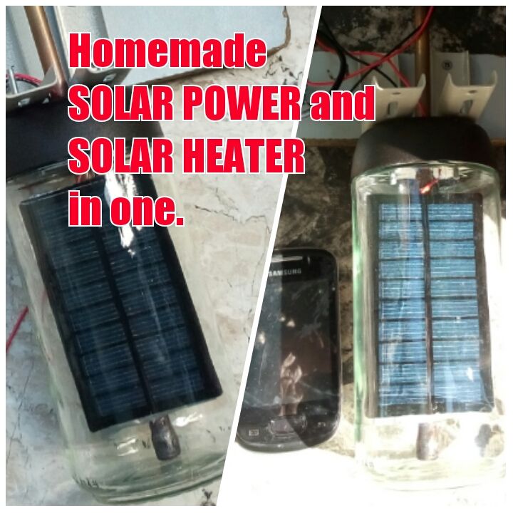 Hybrid Solar Power-Heater DIY