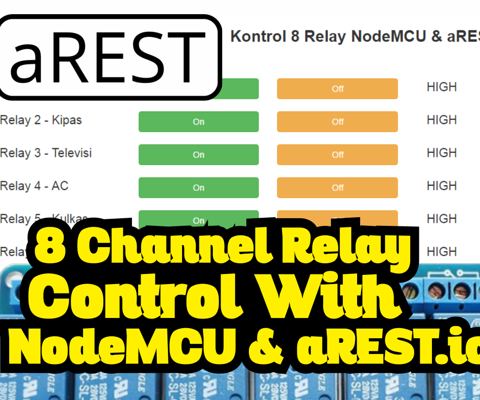 8 Channel Relay Control With NodeMCU & AREST.io