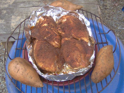 how long does it take to cook chicken breast on a weber grill