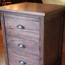 Night Stand With Locking Secret Hidden Drawer