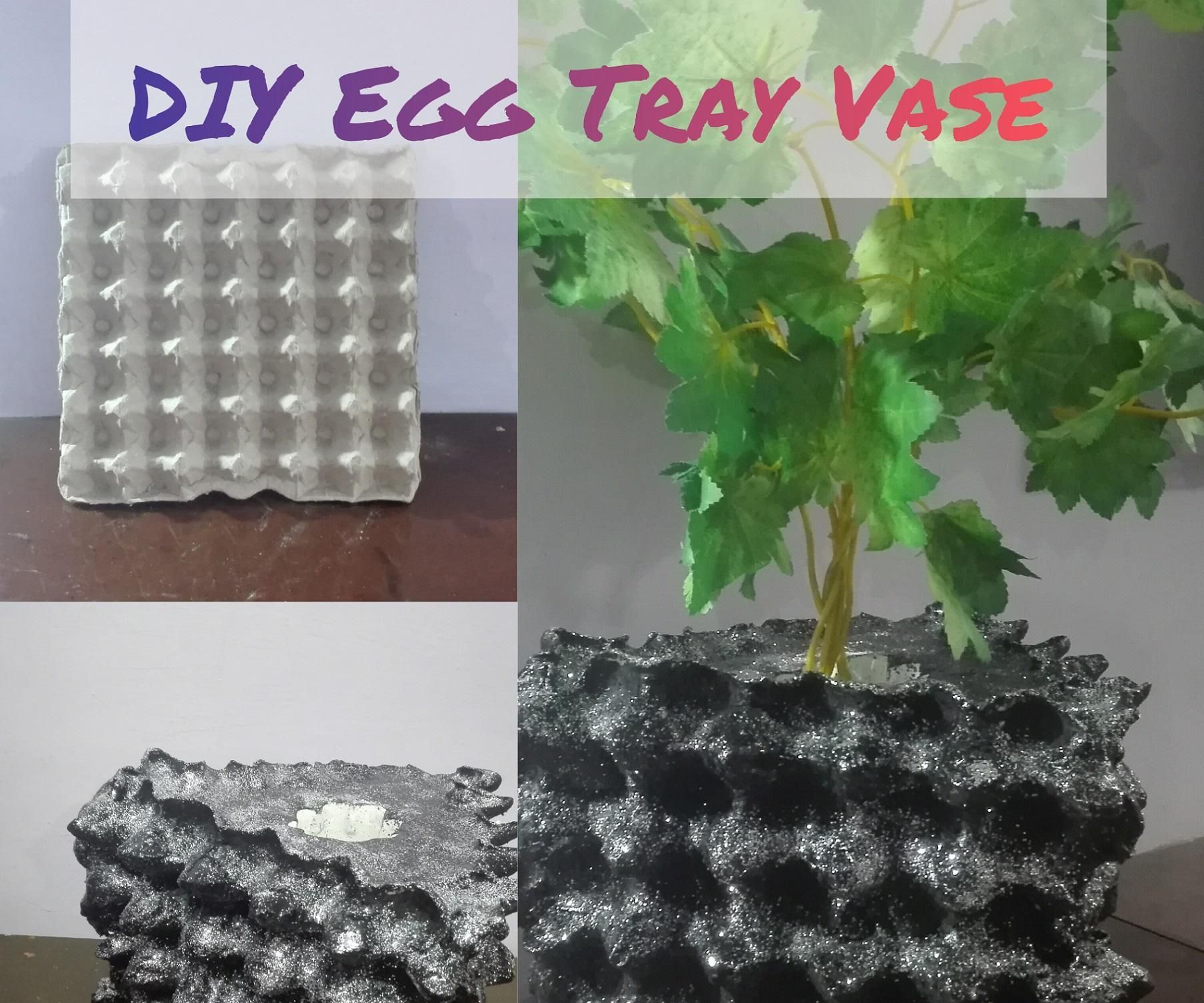 How to Make Egg Tray Vase|Beautiful Vase|DIY Vase