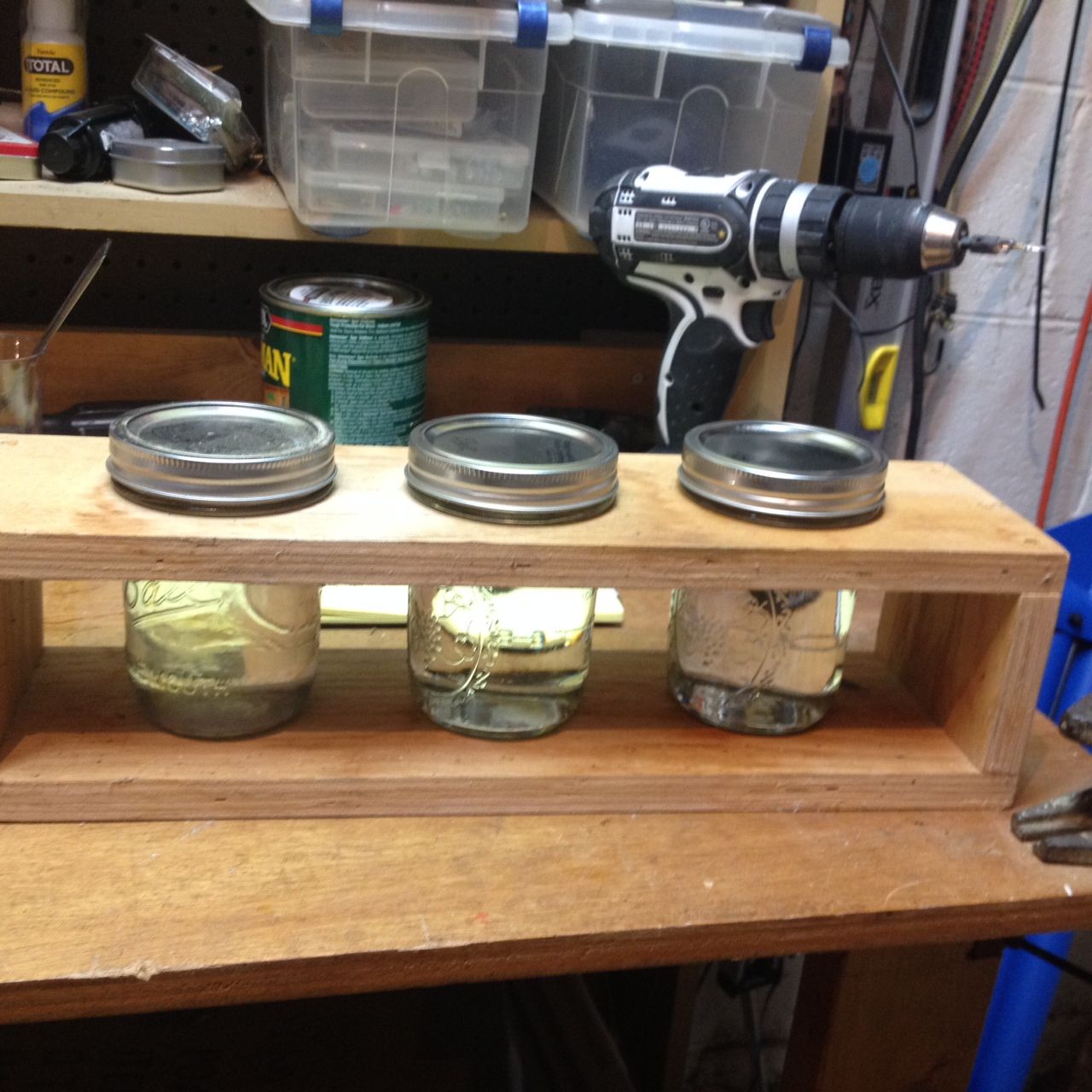 Paint Thinner Jar Rack Instructables