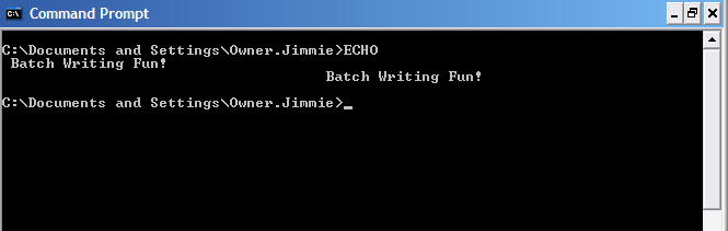 Batch Files: Some Basics.....