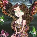 Quilled fairy wall hanging