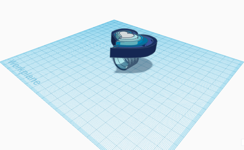 BLUE RAINBOW RING ON TINKERCAD