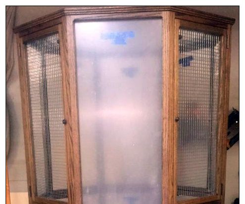 Chris' Oak Octagon Cage and Cabinet