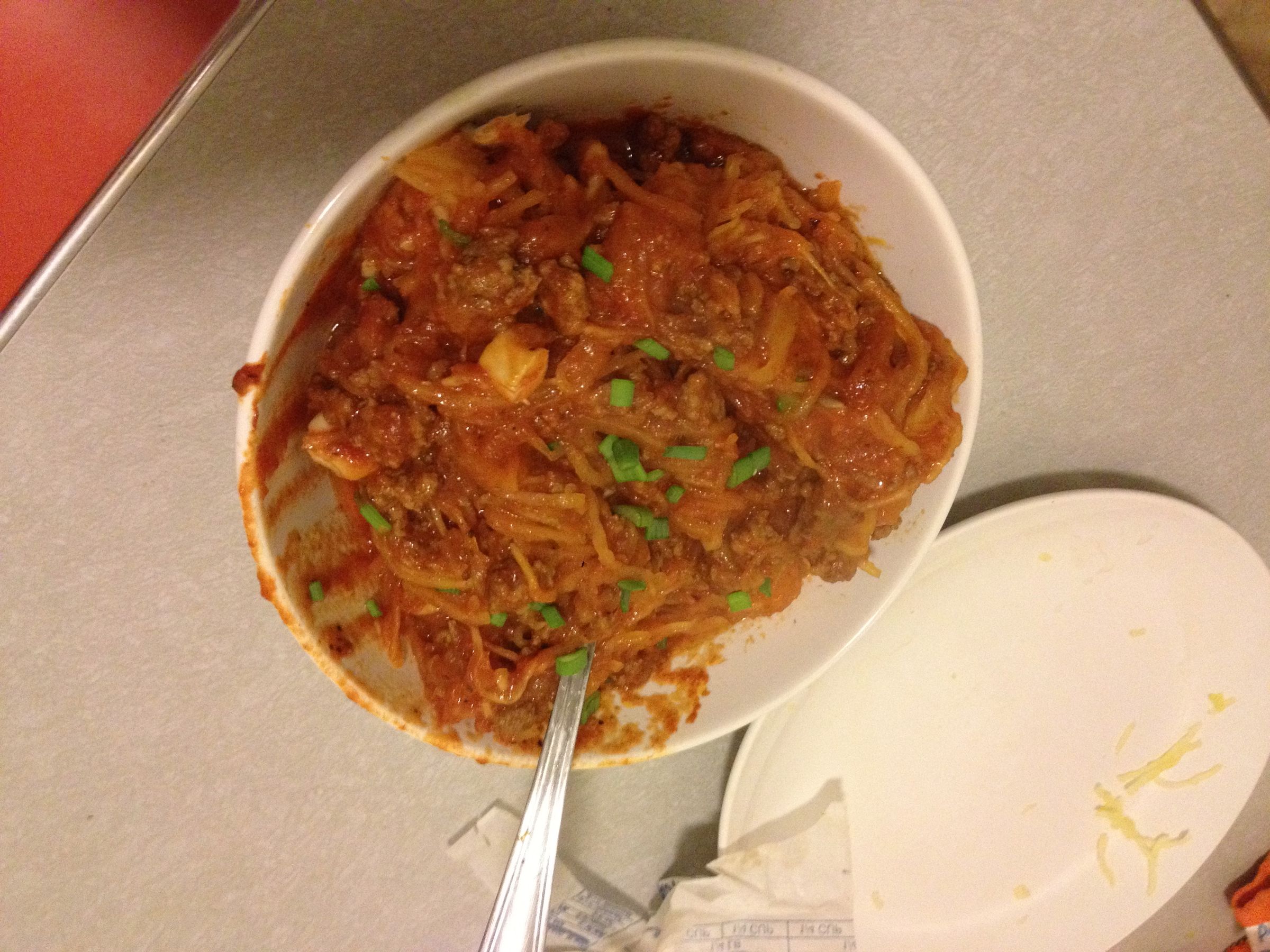 Spaghetti Squash With Pasta Sauce!