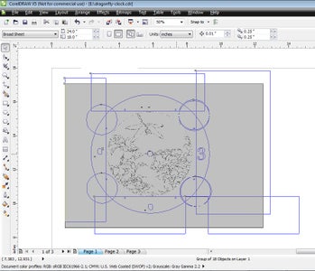 Lasing the Wooden Part of the Clock Face