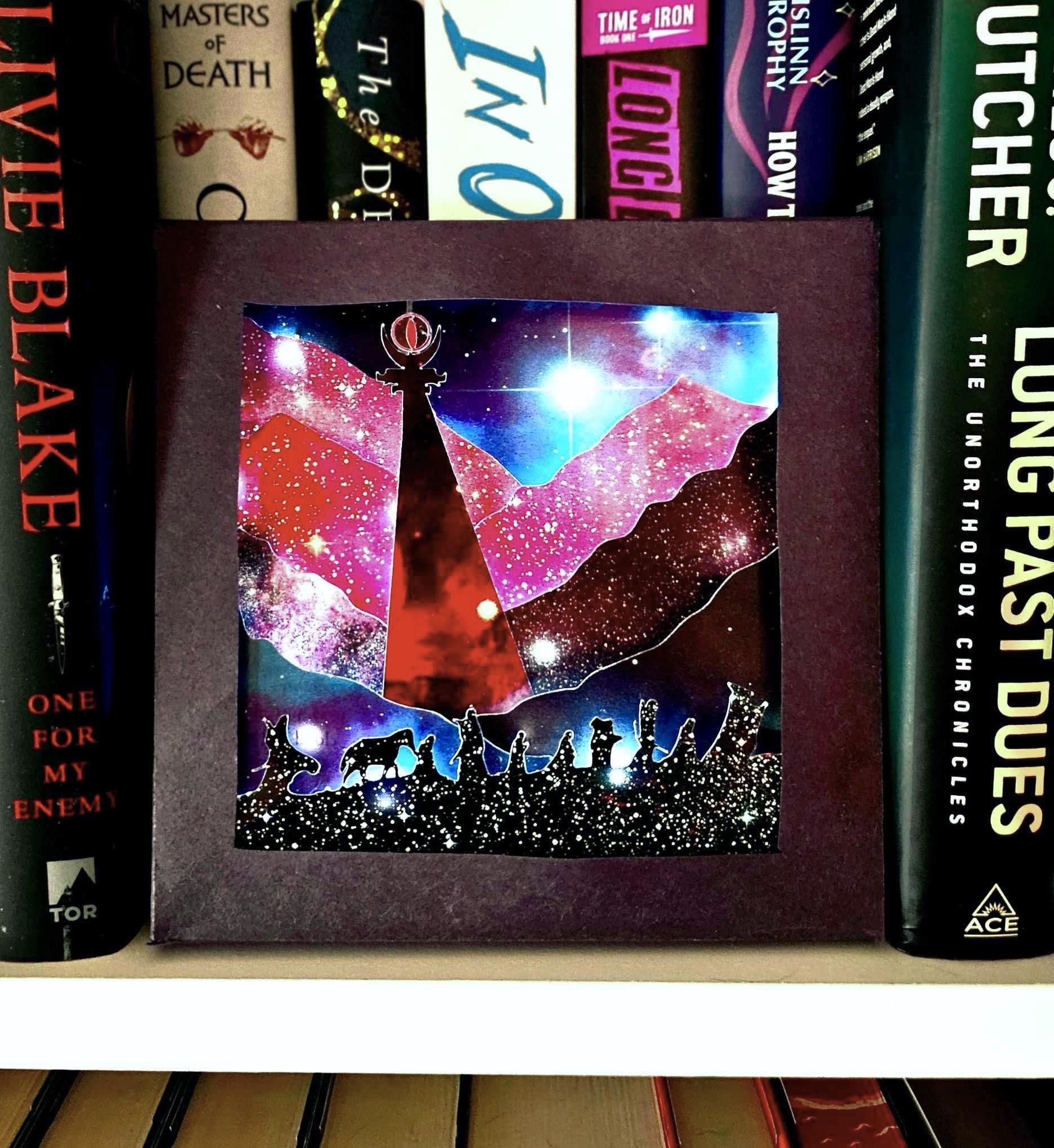 LOTR 3D Paper Shadowbox Out of an Old Book