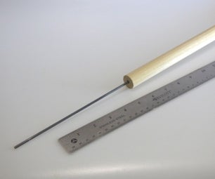 Drilling a Hole Through a Long Dowel