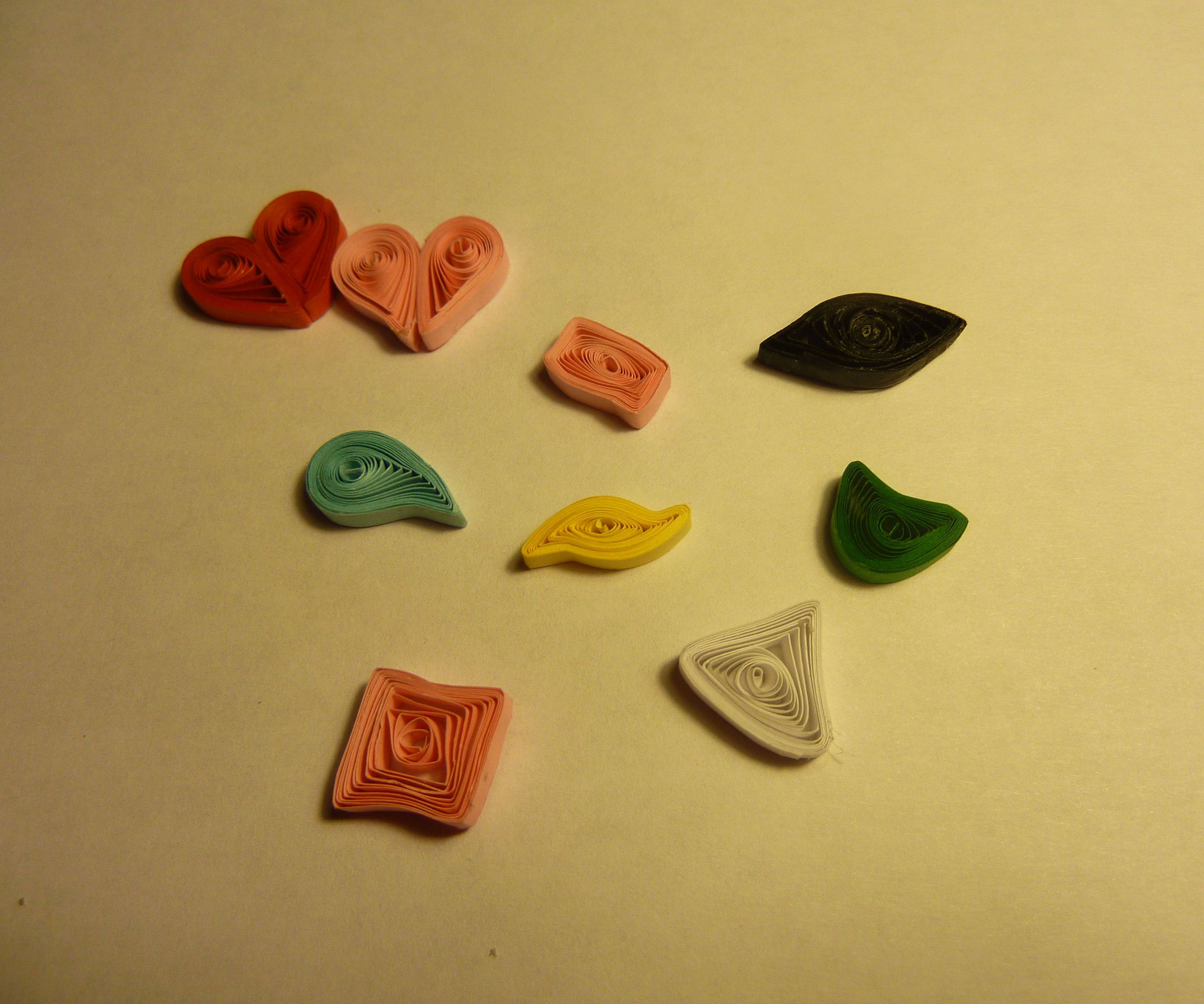 Important Basic Quilling Shapes + Heart
