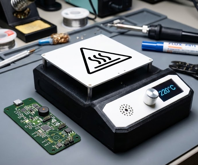 DIY Smart Hotplate Powered by STM32 & USB-C Power Delivery