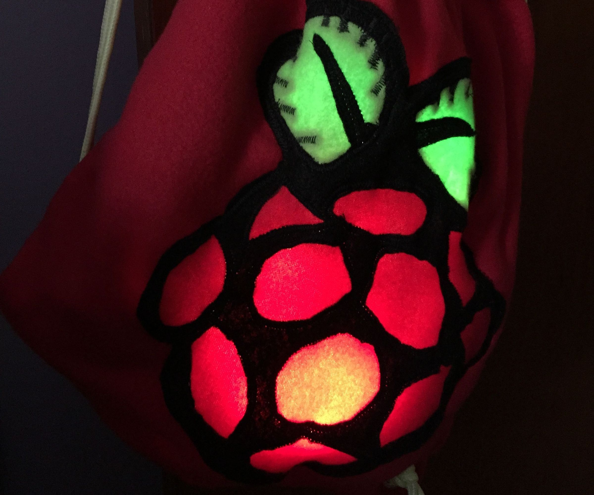 Radioactive Raspberry Pi Drawstring Bag Backpack