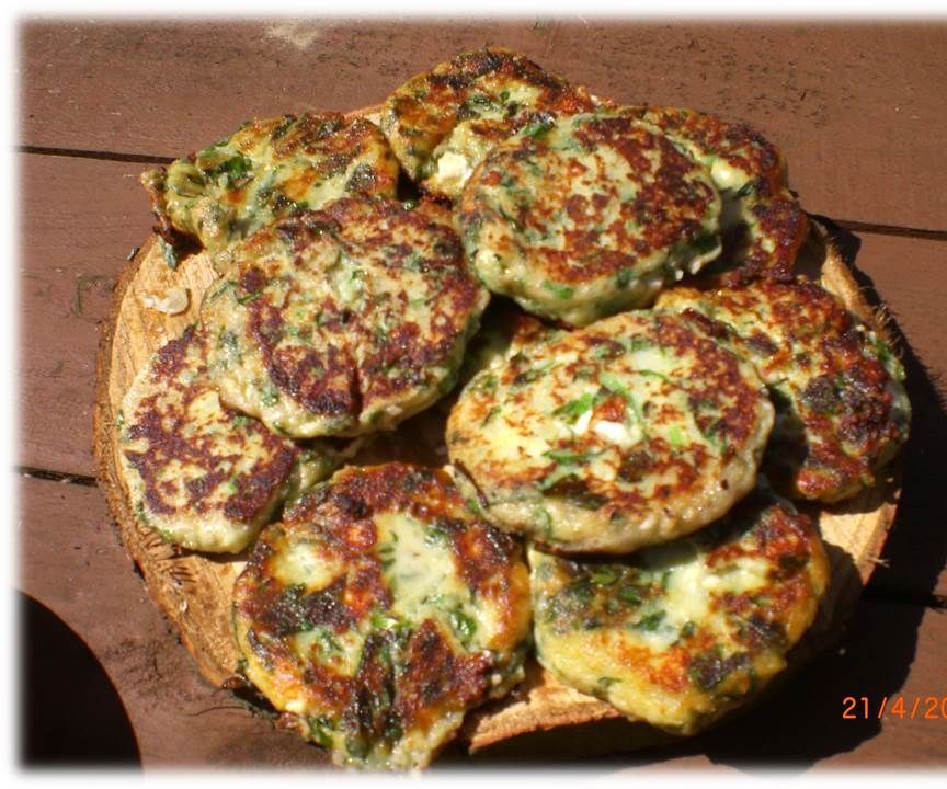 Ramson and Feta Fritters