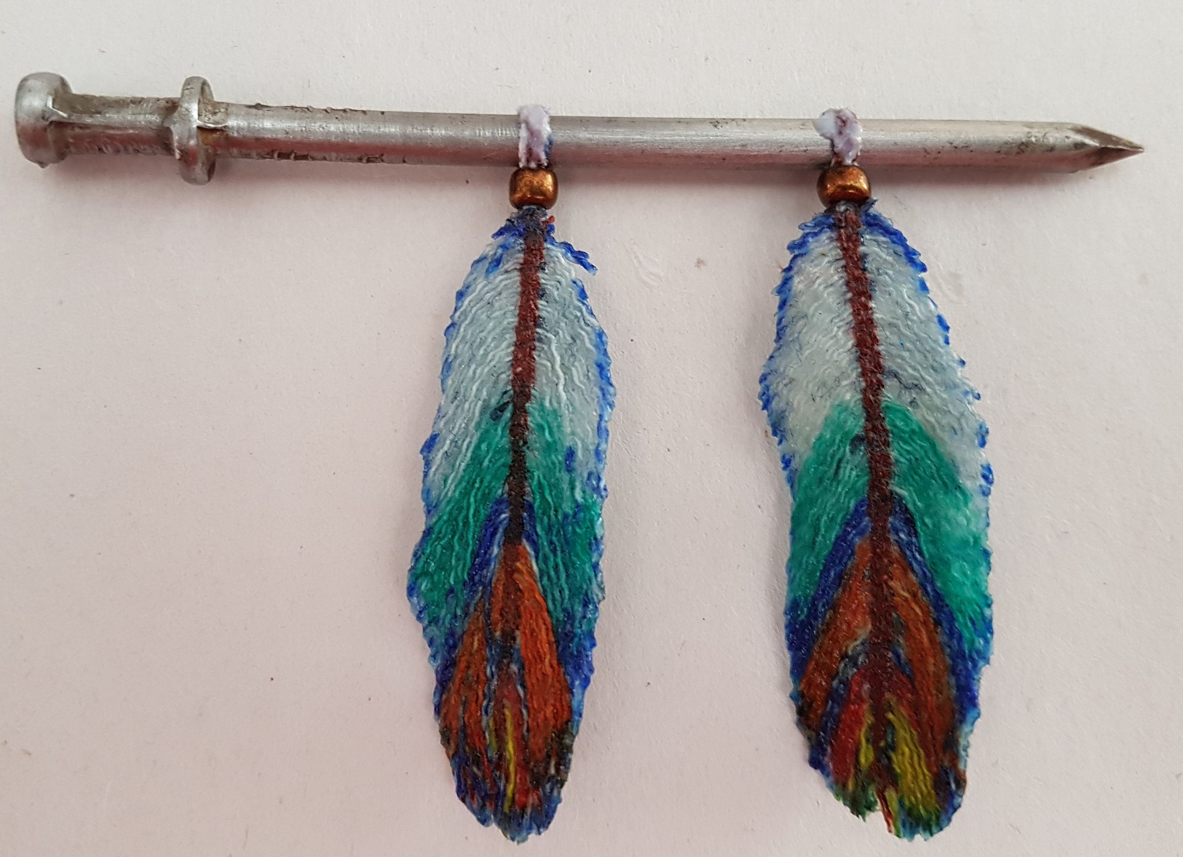 Denim Feather Earrings and Necklace 16 Steps (with Pictures