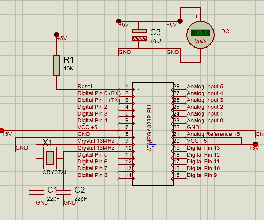 Build an Arduino Atmega 328P Micro Controller on a Breadboard or a Prototyping Board