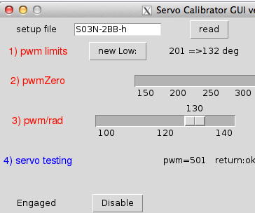 Servo Calibrator GUI