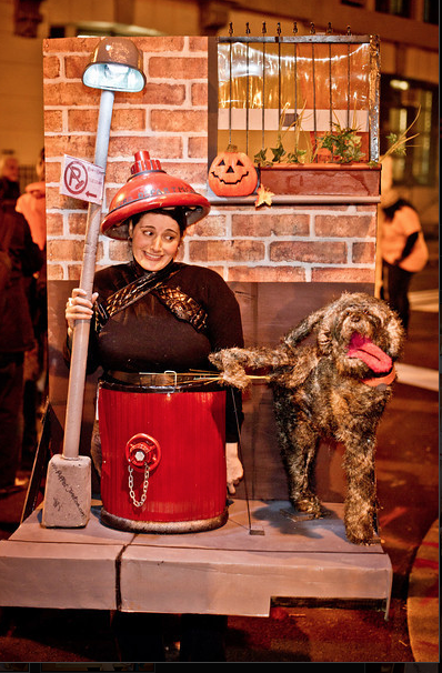 Fire Hydrant (being Peed on by a Dog) Costume