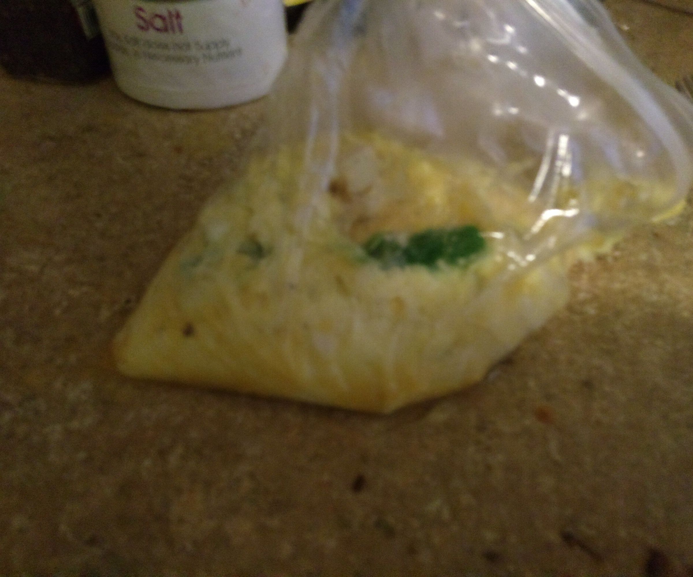 Denver Omelette in a Ziploc Bag