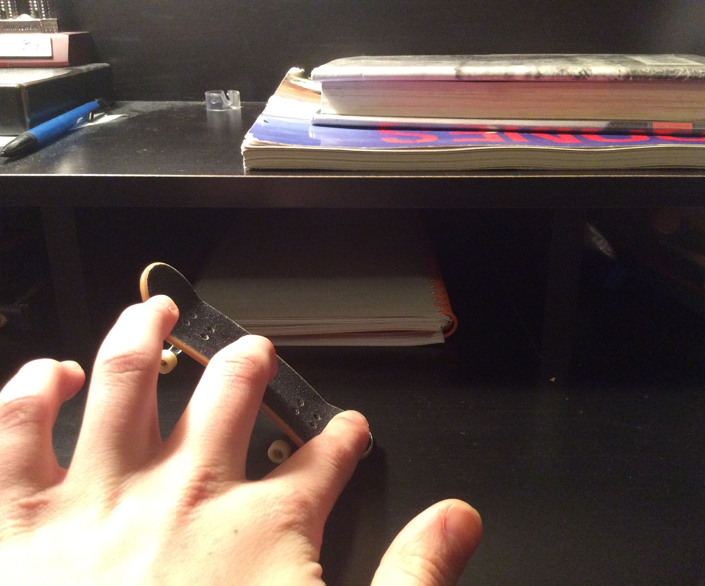 How to Ollie on a Tech Deck