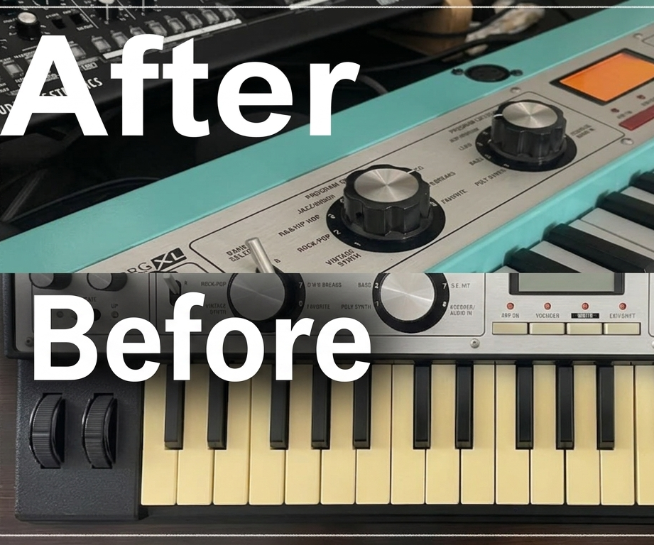 Retro Wave Repaint: MicroKORG XL Makeover