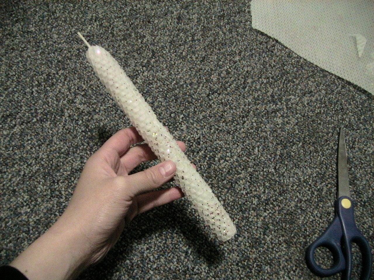 Handrolled Sparkly Beeswax Candles 4 Steps Instructables