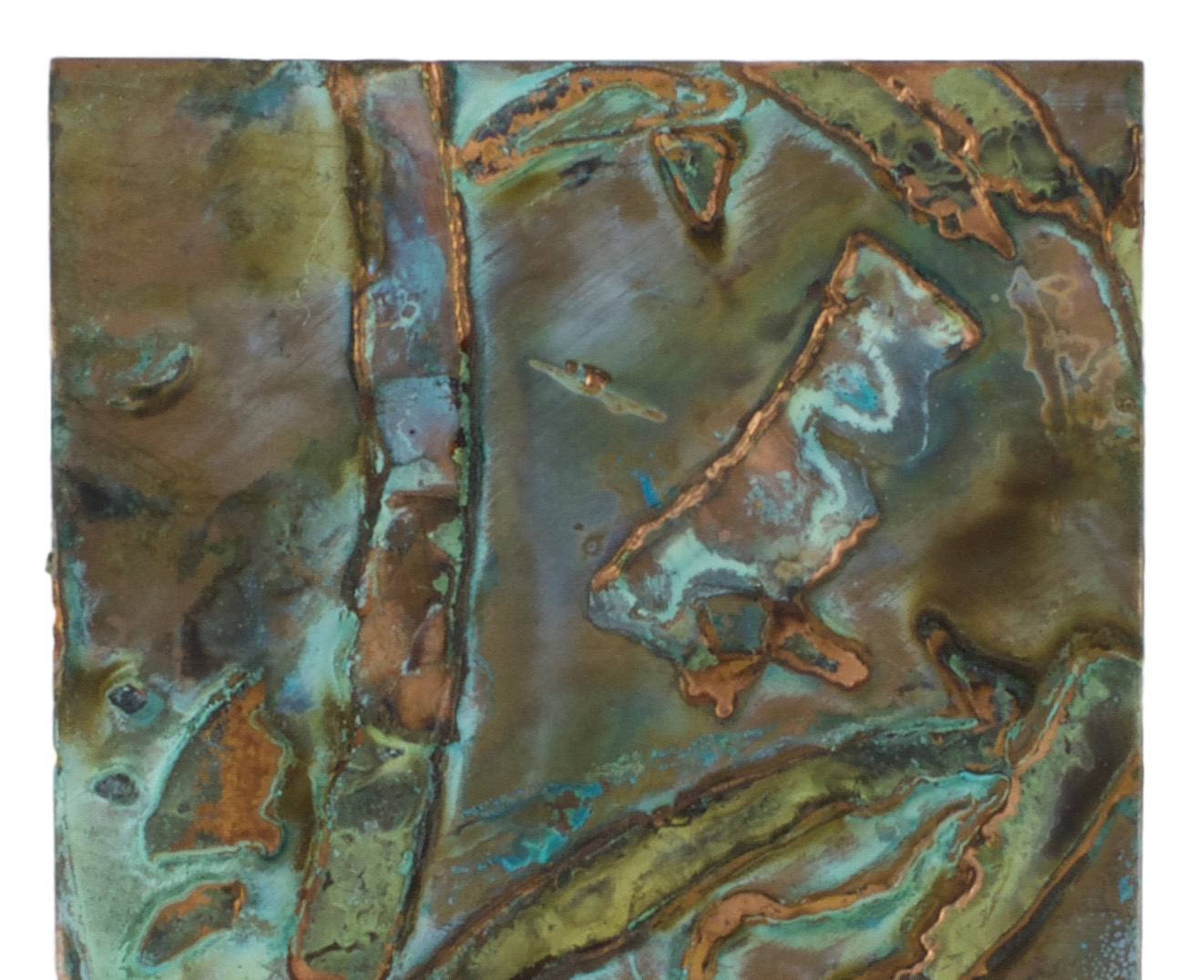 Onion and Ammonia Patina on Copper