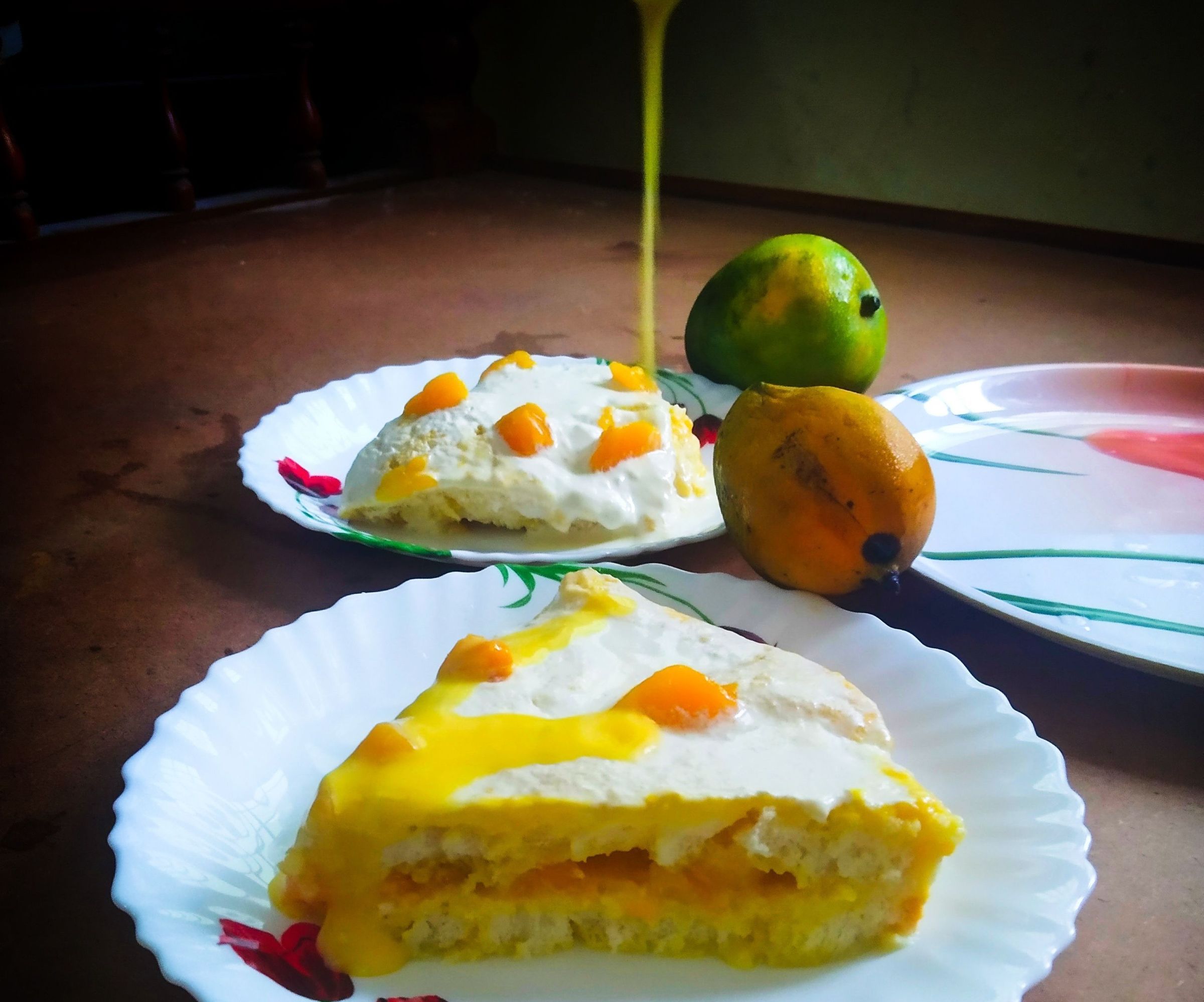 Chilled Mango Milk Pudding