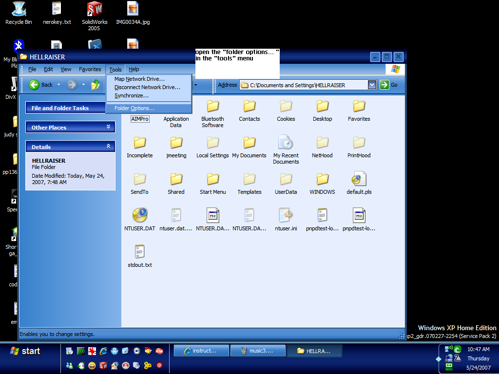 Open Your "MY DOCUMENTS" Folder