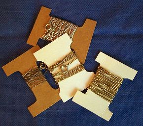 Cardboard Spools - Stop Necklace Chains From Tangling FOREVER!