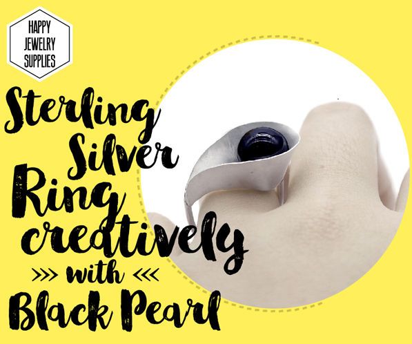 DIY Tutorial - How to Make Sterling Silver Ring Creatively With Black Pearl！