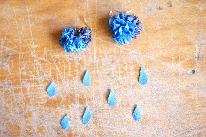 Personalized Mommy Jewelry-a Pair of Diy Fabric Earrings