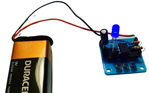 Bits4Bots - 3D Printed 555 Timer - Flashing LED - Conductive Filament