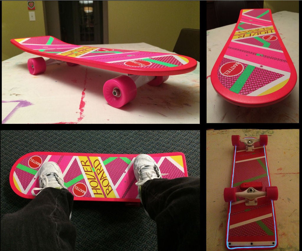 Back to the Future Hoverboard Skateboard 18 Steps (with Pictures