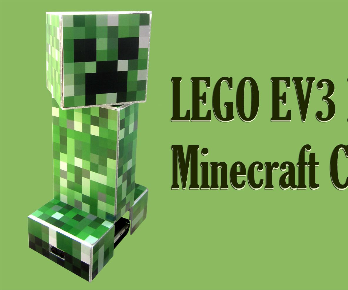 Large LEGO MineCraft Creeper Bot